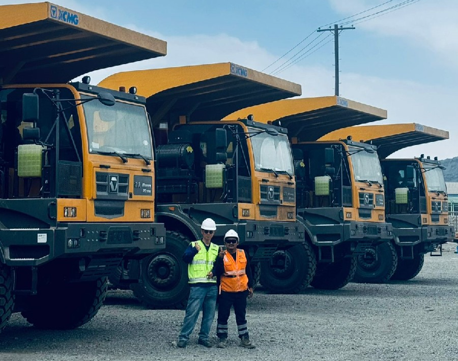 50台XG110矿卡为安第斯山脉注入冰球突破mg动能