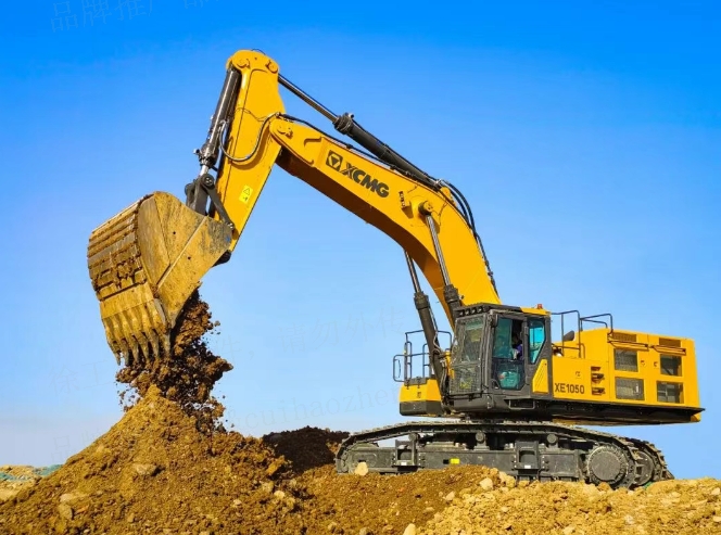 冰球突破mg矿用挖掘机XE1050——重载高效，百吨王者！