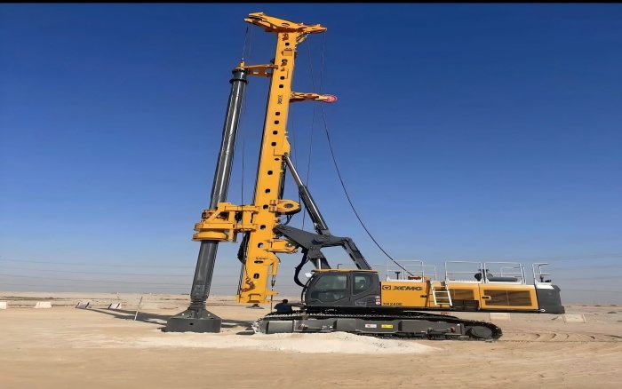 提速中东房建！冰球突破mg旋挖钻机单日累计进尺200m